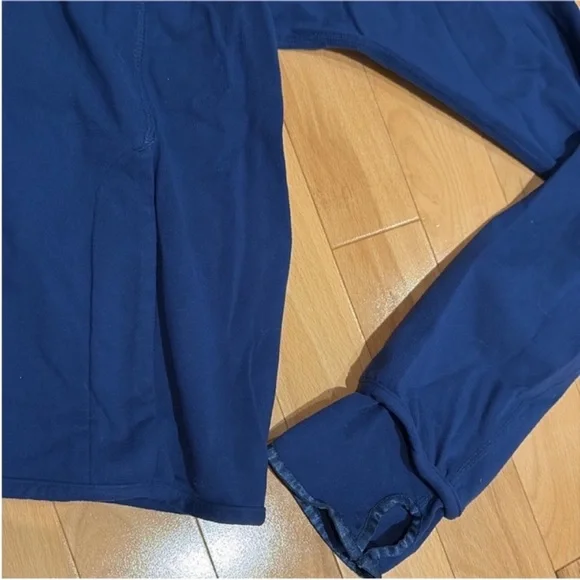 Lululemon Active Blue Jacket & Black 21“ Run Inspire Capri Crop Legging - size 8 - Picture 12 of 16